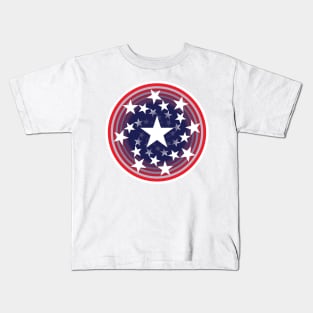 USA flag super spiral Kids T-Shirt